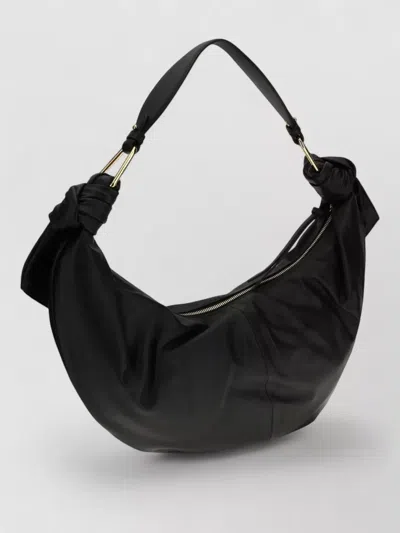 Coccinelle Furoshiki Shoulder Bag Adjustable Strap In Black
