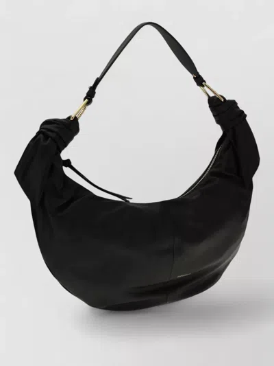 Coccinelle Furoshiki Shoulder Bag Adjustable Strap In Black