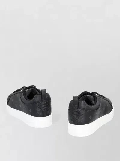 Mcm Sneaker Neo Terrain Lo In Monogram Canvas In Black