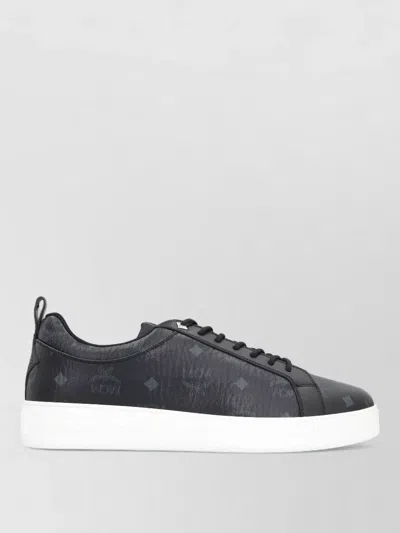 Mcm Sneaker Neo Terrain Lo In Monogram Canvas In Black