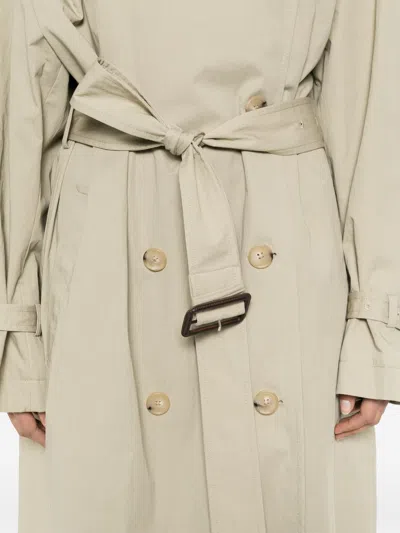 Totême Toteme Pre Cotton Blend Trench Coat In Neutral