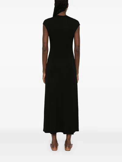 Totême Toteme Jersey Long Dress In Black