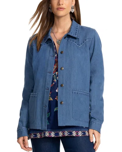 Johnny Was Petite Shirley Jacket In Blue