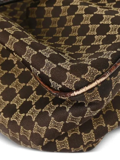 Pre-owned Celine 1990s-2000s Macadam Handle Handbag In Brown