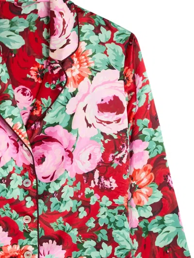 Olivia Von Halle Womens Moulin Lila Floral-print Silk Pyjama Set In Multi