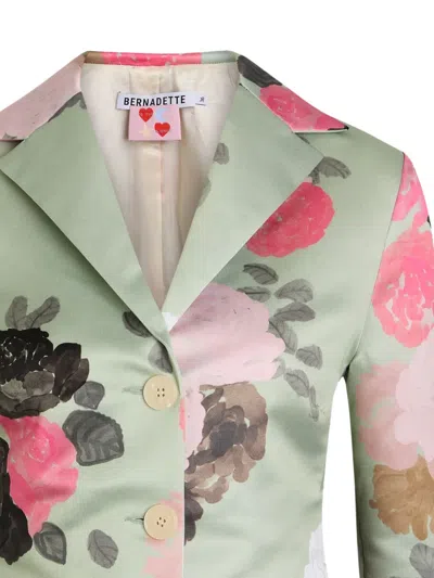 Bernadette Elle Floral-print Button Jacket In Multi