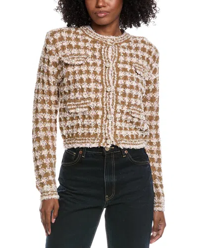 Beulah Knit Jacket In Brown