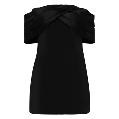 Anine Bing Dress Fleur Short In Black