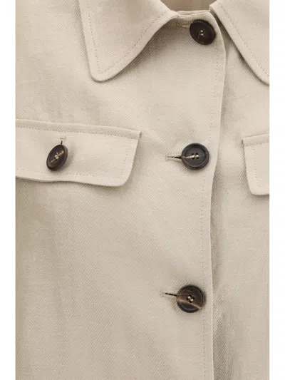Brunello Cucinelli Women Linen Jacket In Neutral