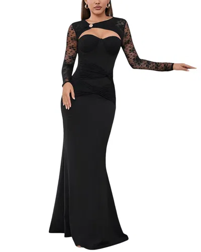 Bella Desert Maxi Dress In Black