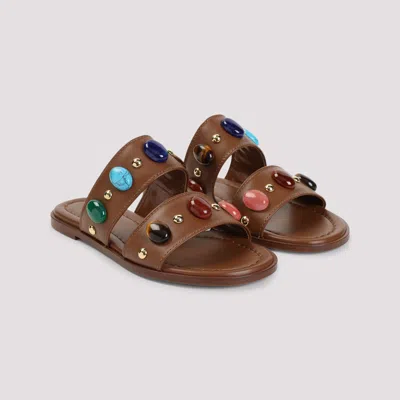 Gianvito Rossi Leather Sandals Women In Brown