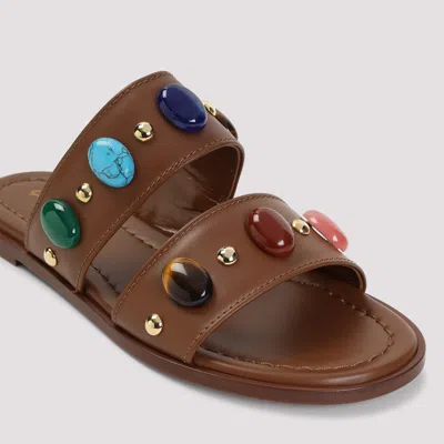 Gianvito Rossi Leather Sandals Women In Brown