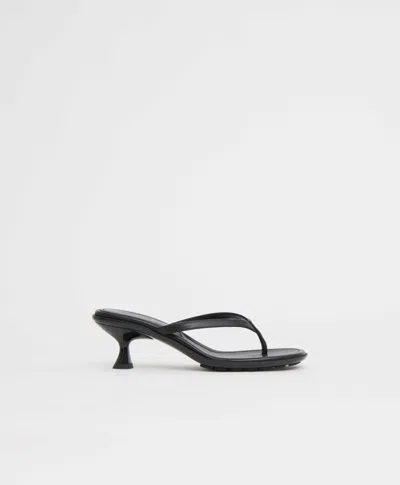 Mansur Gavriel Mari Kitten Heel Sandal In Black