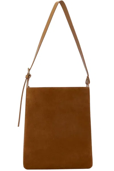 Apc Adjustable Shoulder Strap Logo Shoulder Bag In Brown