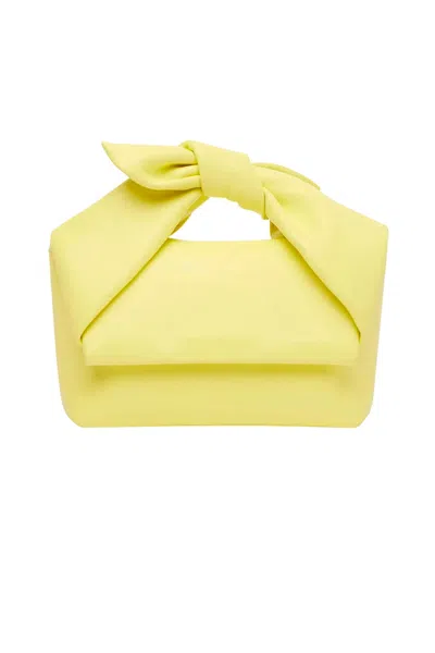 Jw Anderson Knotted Handle Rectangular Bag In Yellow