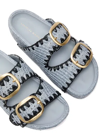 Loeffler Randall Women's Theo 40mm Cotton-blend Platform Sandals In Gray