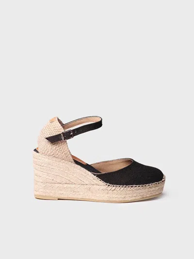 Toni Pons Lloret-5 Espadrille Wedge Sandal In Black