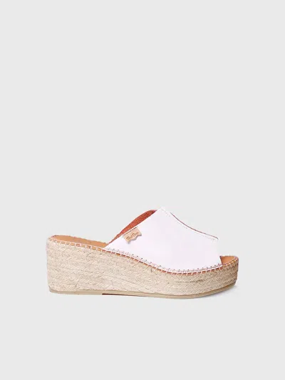 Toni Pons Slingback Leather Espadrilles In Multi