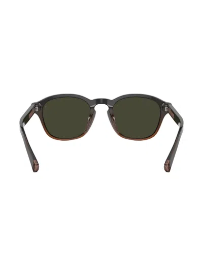Brunello Cucinelli Bc4006s Round-frame Sunglasses In Brown