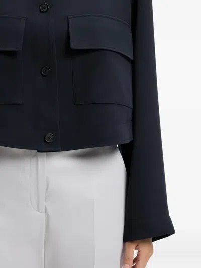 Hugo Boss Flap-pockets Jacket In Blue