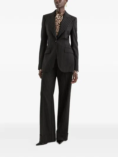 Dolce & Gabbana Leopard-print Blouse In Multi