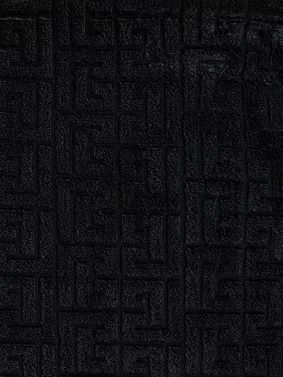 Balmain Women Monogram Midi Skirt In Black