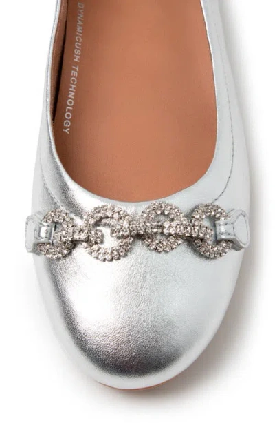 Fitflop Allegro Sparkle Ballet Flat In Silver