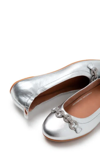 Fitflop Allegro Sparkle Ballet Flat In Silver