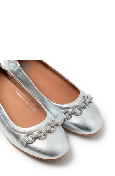 Fitflop Allegro Sparkle Ballet Flat In Silver