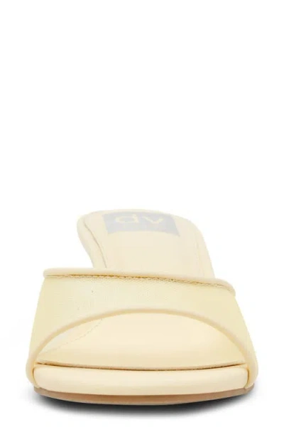 Dolce Vita Dv By  Dorthey Mesh Kitten Heel Sandal In Yellow