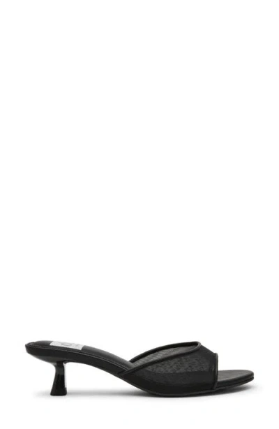 Dolce Vita Dv By  Dorthey Mesh Kitten Heel Sandal In Black