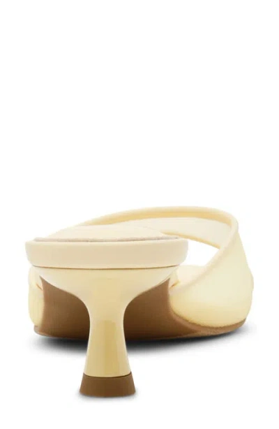 Dolce Vita Dv By  Dorthey Mesh Kitten Heel Sandal In Yellow