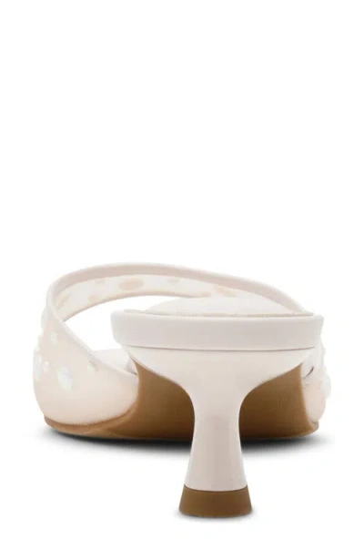 Dolce Vita Dv By  Dorthey Mesh Kitten Heel Sandal In White