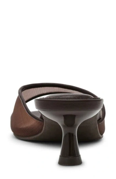 Dolce Vita Dv By  Dorthey Mesh Kitten Heel Sandal In Brown