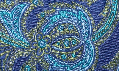 Ted Baker London Culpeper Twill Paisley Silk Blend Tie In Green