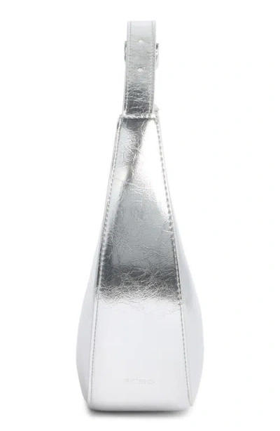 Bcbg Skinny Crescent Mini Hobo Bag In Gray