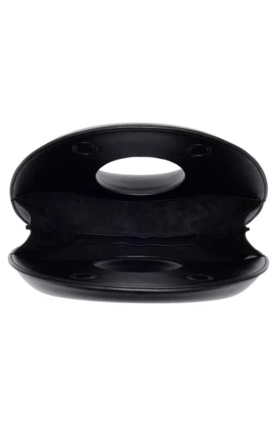 Bcbg Circle Handle Molded Hobo Bag In Black