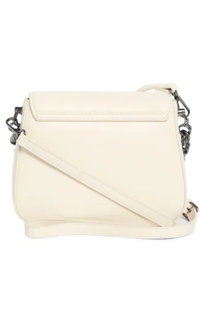 Bcbg Twisted Top Handle Saddle Bag In Neutral