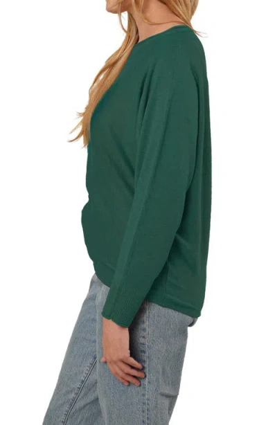 Cyrus Dolman Sleeve Sweater In Green