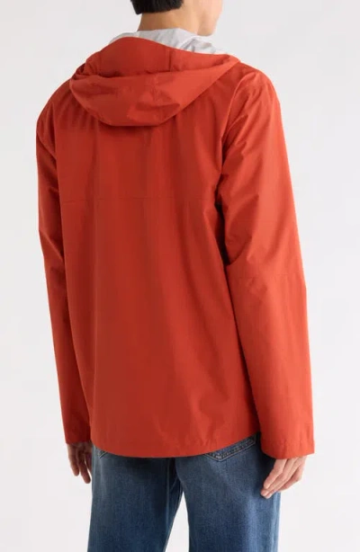 Rainforest Seam Sealed Waterproof Windbreaker Jacket In Orange