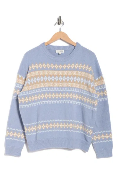 Sunday Edition Patterned Crewneck Sweater
