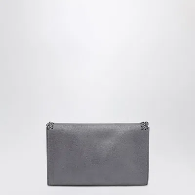 Stella Mccartney Falabella Crossbody Wallet Bag In Dark Barolo In Gray