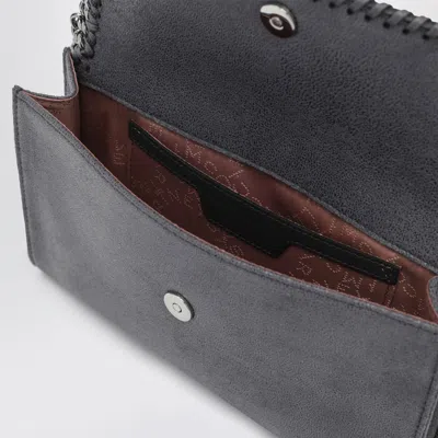 Stella Mccartney Falabella Crossbody Wallet Bag In Dark Barolo In Gray