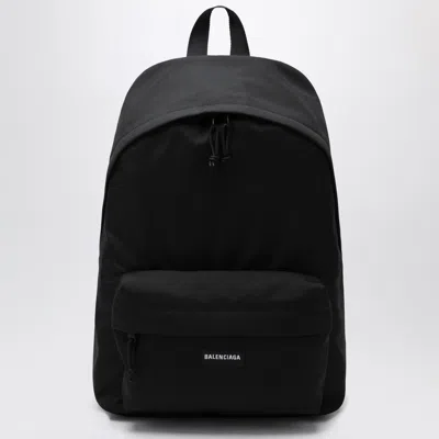 Balenciaga Urban Explorer Backpack With Front Zip Pocket In Black