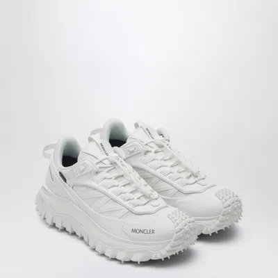 Moncler White Fabric Trailgrip Gtx Sneakers In Multi