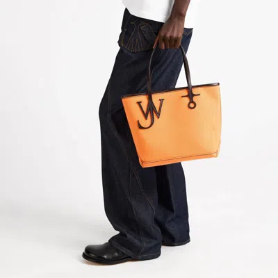 Jw Anderson Small Anchor Tote Bag In Orange