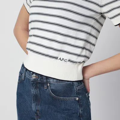 Apc Striped-pattern T-shirt In Multi