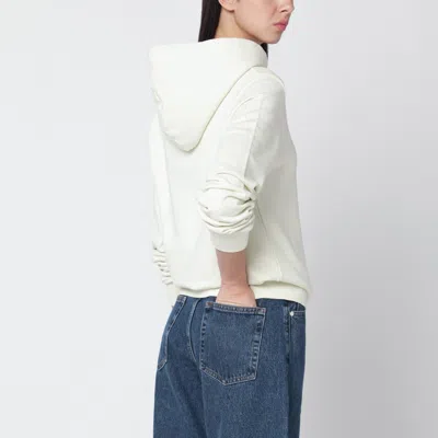 Apc A.p.c. Ecru Sweatshirt With Logo Print In Sand