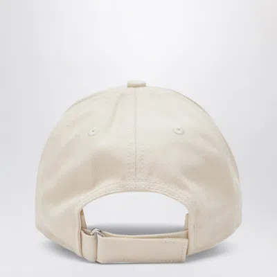 Moncler Structured Cotton Baseball Cap With Adjustable Fit In Nude