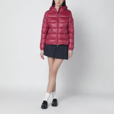Moncler Glesse Short Padded Jacket With Hood In Red In Red